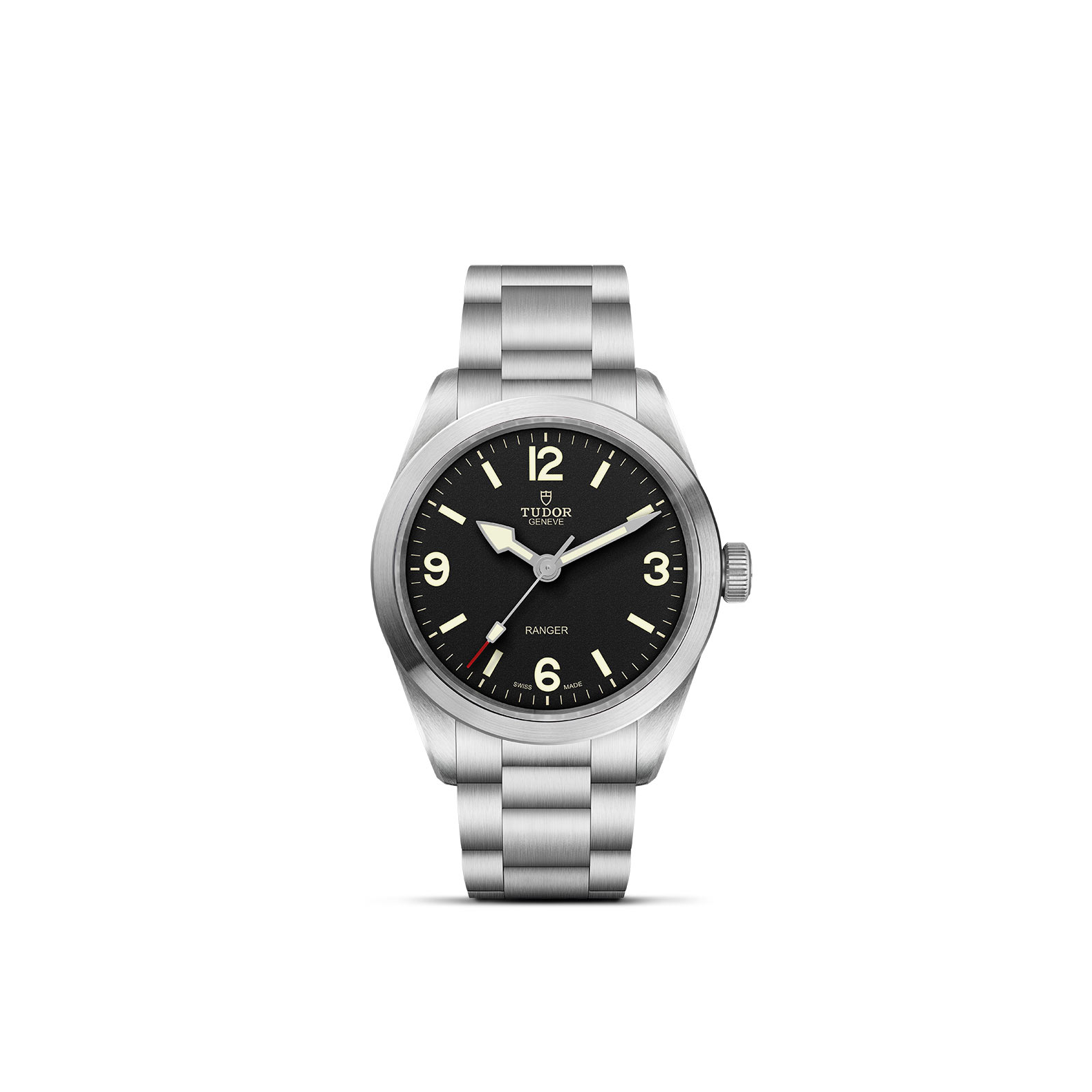 TUDOR RANGER standing upright, highlighting its classic design against a white background.