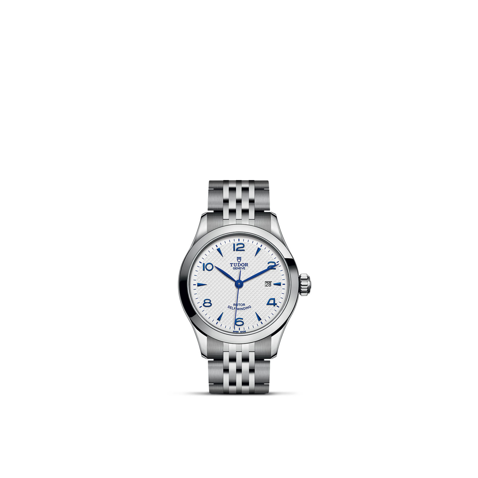 TUDOR 1926 standing upright, highlighting its classic design against a white background.