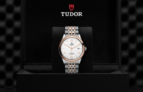 TUDOR 1926 nestled in its presentation box, symbolizing the watch's premium status.