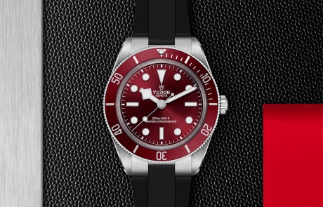 TUDOR BLACK BAY 58 displayed in a flat lay view emphasizing its design and craftsmanship.