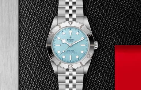 TUDOR Daring Watches displayed in a flat lay view emphasizing its design and craftsmanship.