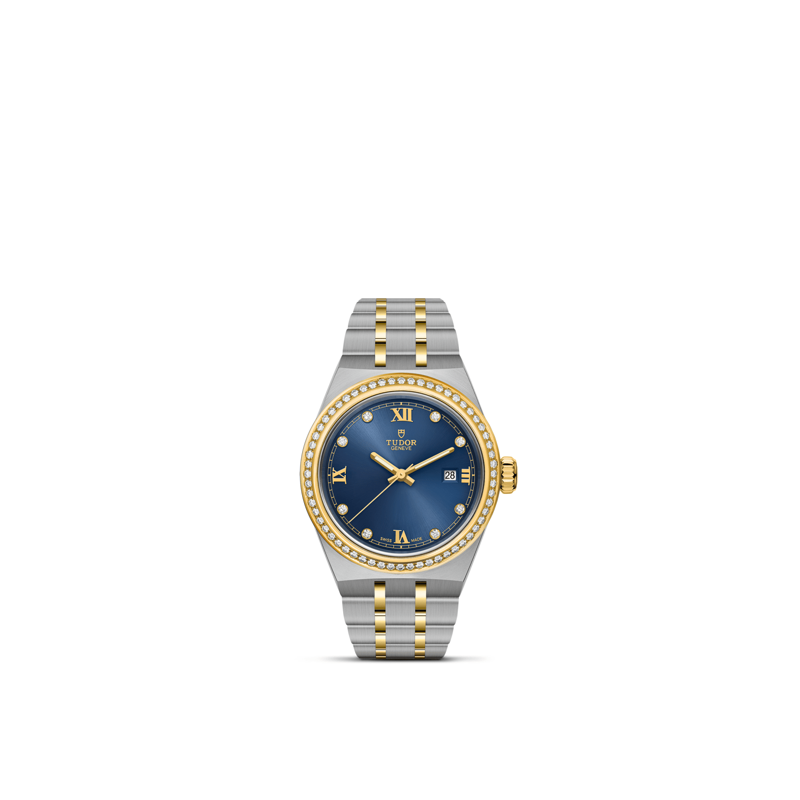 TUDOR ROYAL – Model M28323-0002 TUDOR TUDOR ROYAL standing upright, highlighting its classic design against a white background.