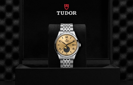 TUDOR 1926 nestled in its presentation box, symbolizing the watch's premium status.